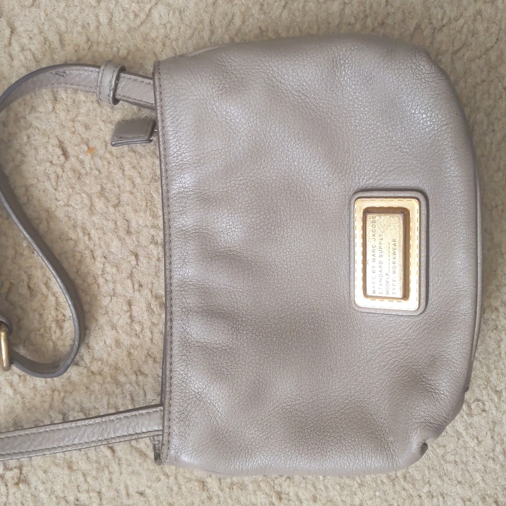 Taupe Gray Marc by Marc Jacobs Crossbody Purse